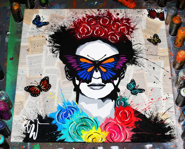 Spraypaintpaint Gemälde "Frida"