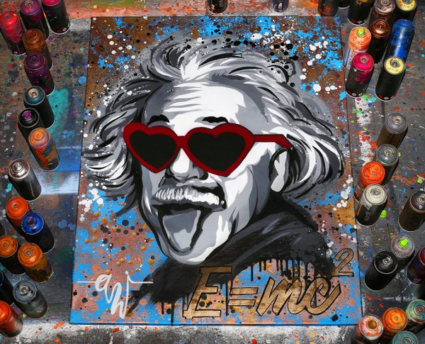 Einstein in Love 80x100 cm (sofort verfügbar)
